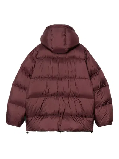 Carhartt Mens Rondo Black Toronto Hooded Shell Jacket In Burgundy