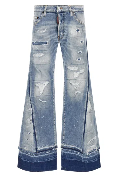 Dsquared2 Better Collaboration Mother Jeans Style In Blue
