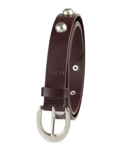 Levi's Skinny Studded Casual Leather Belt In Brown