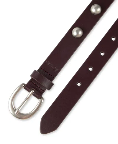 Levi's Skinny Studded Casual Leather Belt In Brown