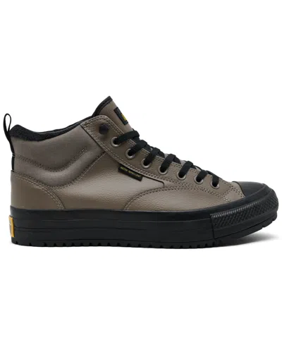 Converse Men's Chuck Taylor All Star Malden Street Mid Waterproof Casual Boots From Finish Line In Brown