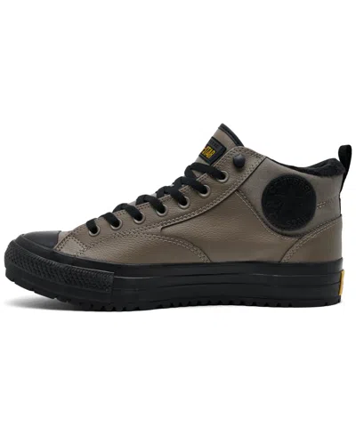 Converse Men's Chuck Taylor All Star Malden Street Mid Waterproof Casual Boots From Finish Line In Brown