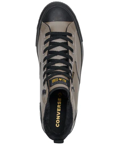 Converse Men's Chuck Taylor All Star Malden Street Mid Waterproof Casual Boots From Finish Line In Brown