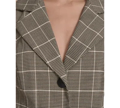 Vince Camuto Women's Novelty Woven Collar Dress In Gray