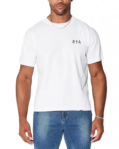 Rta Colin Oversize Logo Graphic T-shirt In White