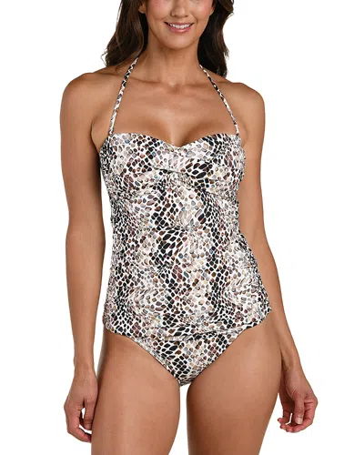La Blanca Wild Whispers Twist Front Tankini In Multi