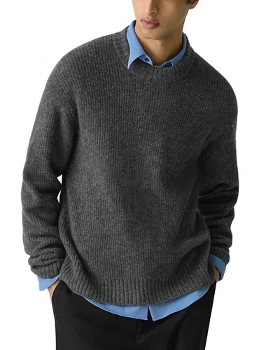 Theory Astor Crewneck Sweater In Gray