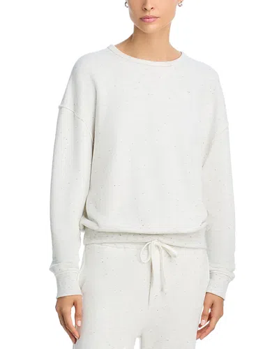 Atm Anthony Thomas Melillo Donegal French Terry Exposed Seam Sweatshirt In White