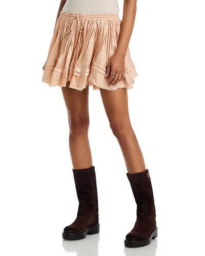 Free People Third Charm Mini Skirt In Pink