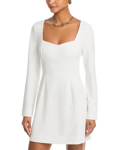 French Connection Whisper Sweetheart Neck Mini Dress In White