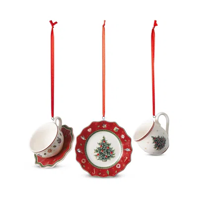 Villeroy & Boch Toy's Delight Dinnerware Ornaments, Set Of 3
