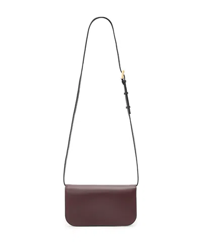 Allsaints Maeve Wallet Crossbody Bag In Brown