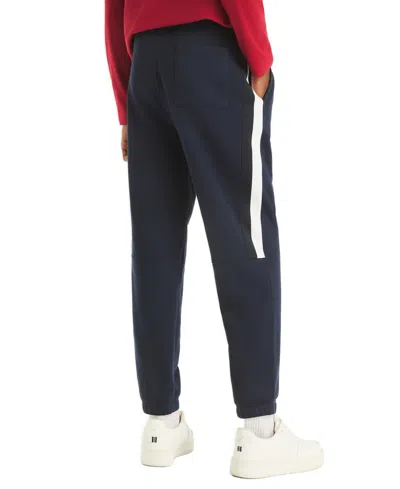 Nautica Men's Fleece Side Knit Tape Elasticated Hem Jogger In Blue