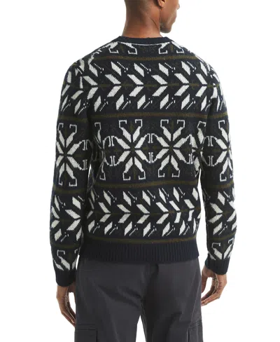 Nautica Men's Fair Isle Print Sweater In Blue