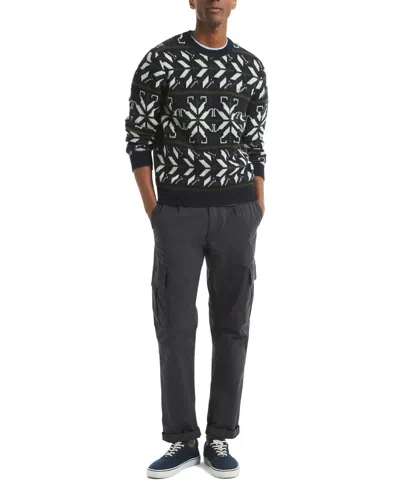 Nautica Men's Fair Isle Print Sweater In Blue