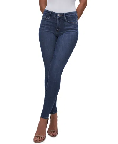 Good American Women's Good Legs Skinny Mid Rise Jeans In Blue