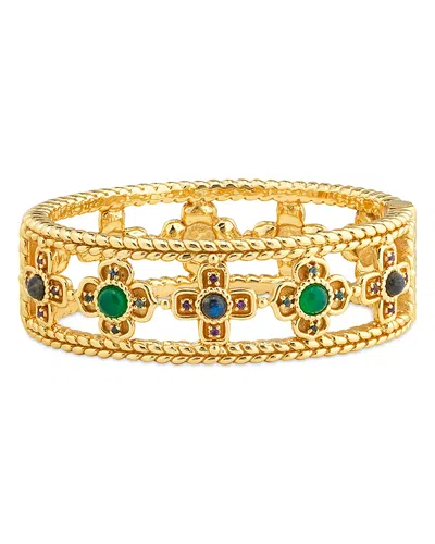 Capucine De Wulf Contessa Hinged Bangle Bracelet In Multi