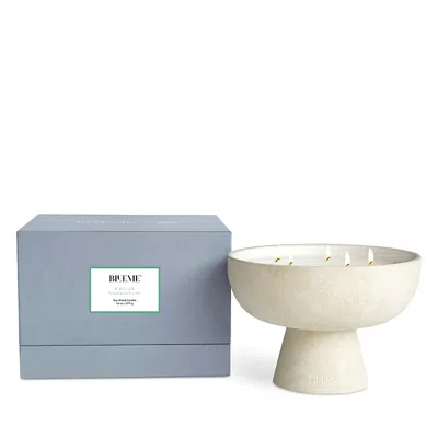 Blueme Focus Eucalyptus & Lime Soy Blend Candle 45 Oz. In White