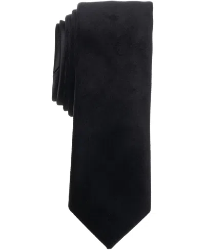 Bar Iii Men's Tux Velvet Solid Tie, Macy's Exclusive In Black