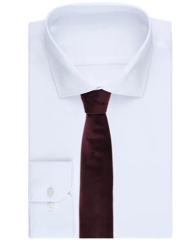 Bar Iii Men's Tux Velvet Solid Tie, Macy's Exclusive In Brown