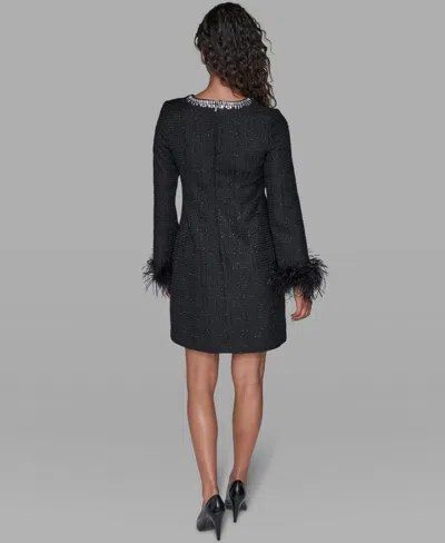 Karl Lagerfeld Women's V-neck Dress In Black