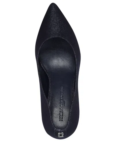 Karl Lagerfeld Women's Royale High Heel Pumps In Blue