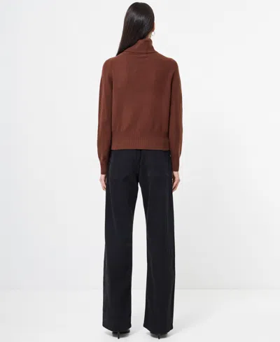 French Connection Women's Long Sleeve Sweater Top In Brown