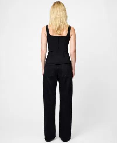 French Connection Azra Peplum Bow Top In Multi