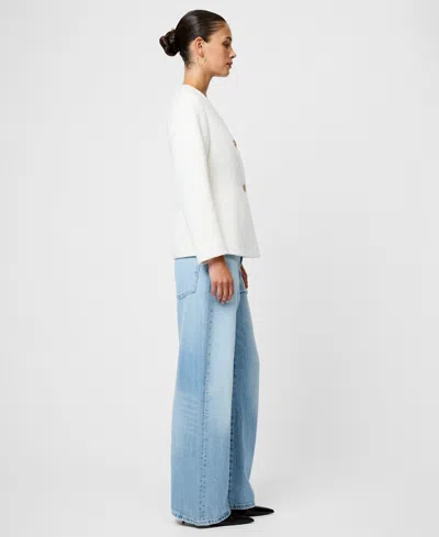 French Connection Boiled Wool Jacket In Gray