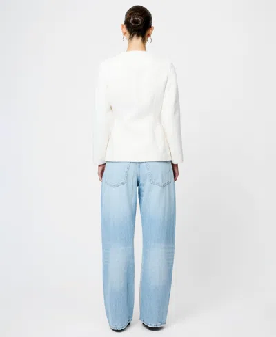 French Connection Boiled Wool Jacket In Gray