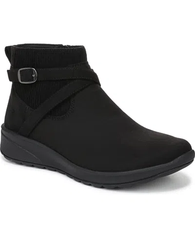 Lifestride Women's Gates Washable Zipper Short Booties In Black
