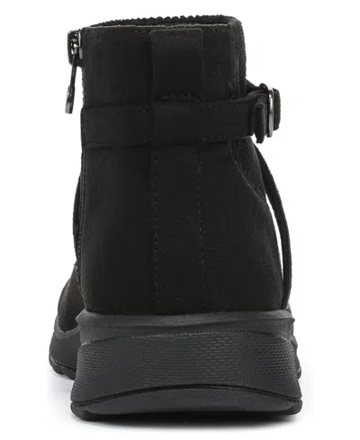 Lifestride Women's Gates Washable Zipper Short Booties In Black