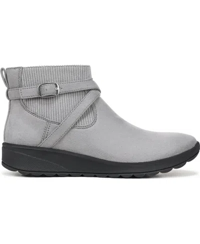 Lifestride Women's Gates Washable Zipper Short Booties In Gray