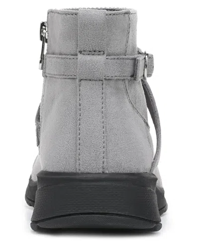 Lifestride Women's Gates Washable Zipper Short Booties In Gray