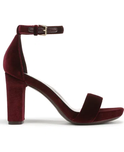 Naturalizer Joy Square Toe Ankle Strap Dress Sandals In Multi