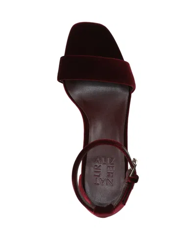 Naturalizer Joy Square Toe Ankle Strap Dress Sandals In Multi