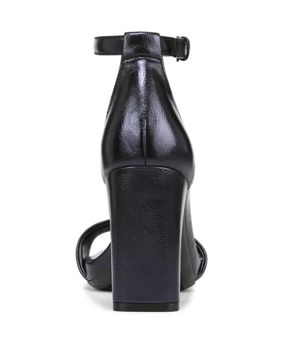 Naturalizer Joy Square Toe Ankle Strap Dress Sandals In Black