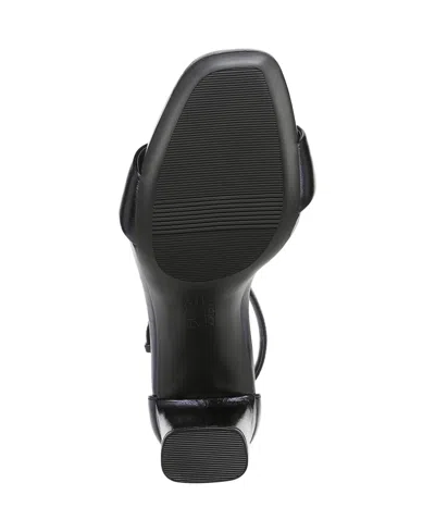 Naturalizer Joy Square Toe Ankle Strap Dress Sandals In Black