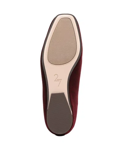 Naturalizer Carla Square Toe Ballet Flats In Brown