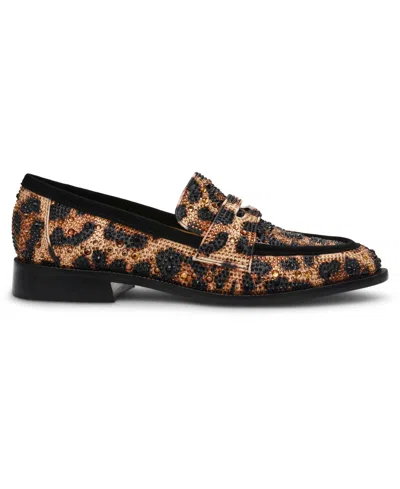 Betsey Johnson Women's Canne Loafers In Animal Print