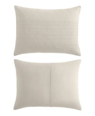 Kenneth Cole New York Solid Variegated Waffle 2-pc. Comforter Set, Twin In Neutral