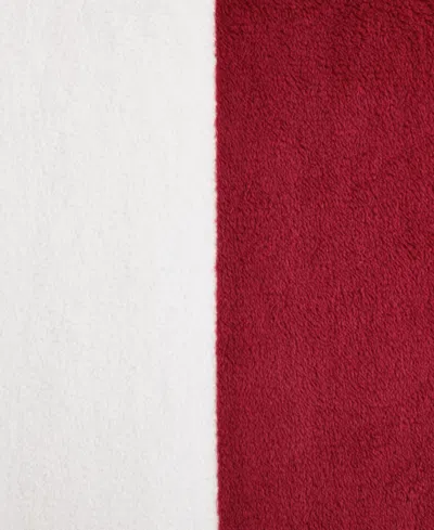 Tommy Hilfiger Iconic Flag Sherpa Throw Blanket, 70" X 50" In Multi