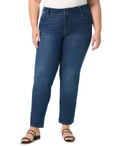 Gloria Vanderbilt Plus Size High-rise Amanda Jeans In Blue