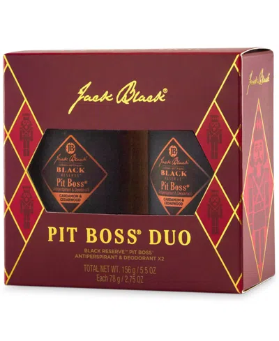 Jack Black Black Reserve Pit Boss Deodorant Duo $44 Value In Transparent