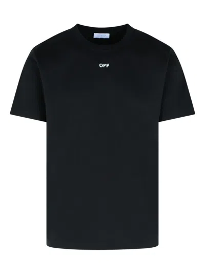 Off-white Black T-shirt With Arrow Print In Black
