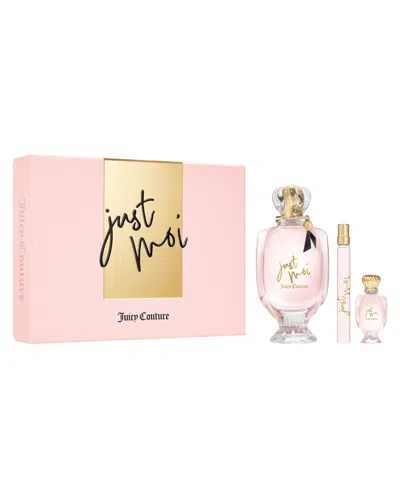 Juicy Couture Just Moi Eau De Parfum 3-piece Gift Set In Pink