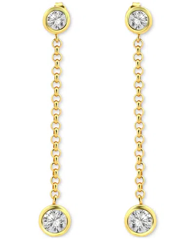 Giani Bernini Drop Earrings (2-3/8 Ct. T.w.) In 18k Gold Plated Sterling Silver, Macy's Exclusive In Gold