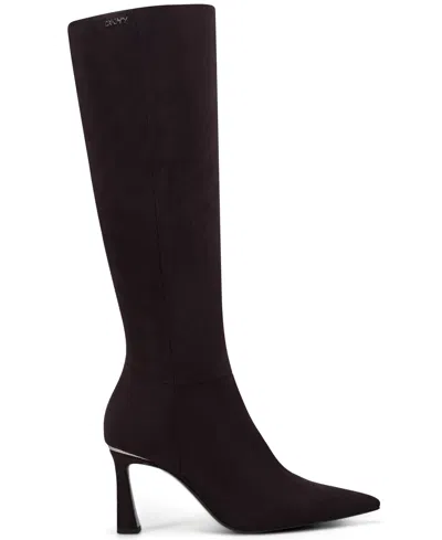 Dkny Women's Cainon Pointed Toe Dress Boots In Brown