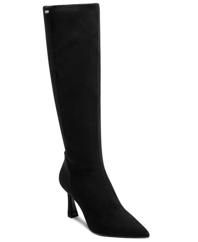 Dkny Women's Cainon Pointed Toe Dress Boots In Black