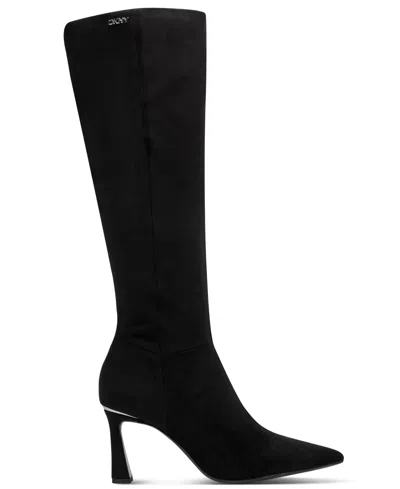 Dkny Women's Cainon Pointed Toe Dress Boots In Black